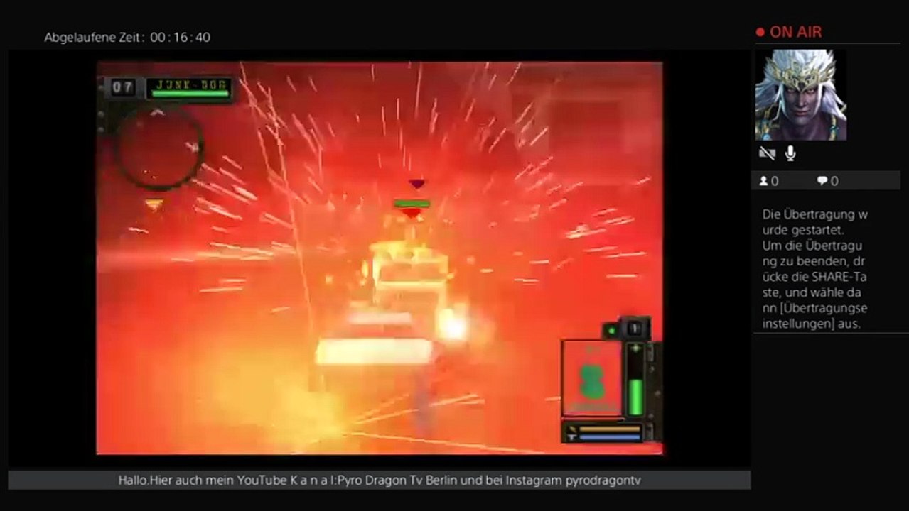 GER/PS4 Pyro DragonTv Berlin Spezialstream Twisted Metall Black bis 22Uhr. (237)