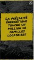 La précarité énergétique touche un million de familles locataires