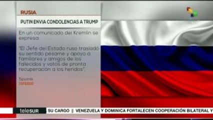 Putin expresa sus condolencias a Trump por matanza en Florida