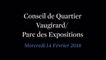 Conseil de Quartier Vaugirard/ Parc des Expositions du Mercredi 14 Février 2018
