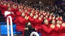 North Korean cheering squad at the Winter Olympics 2018