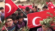 Köylü çocuklardan Zeytin Dalı Harekatına destek - KİLİS
