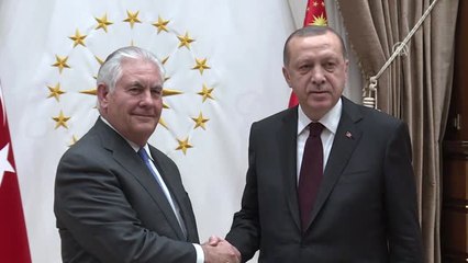 Cumhurbaşkanı Erdoğan, ABD Dışışleri Bakanı Tillerson'ı Kabul Etti