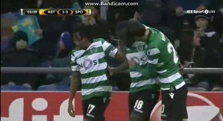 Seydou Doumbia  Goal  HD - FC Astana 1-3 Sporting 15.02.2018