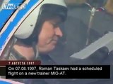 - Russian pilot saves his badly damaged MiG-AT trainer jet.