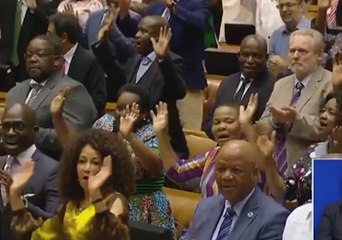 South African Parliament Breaks Into Song Following Election of New President