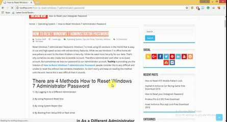 How to Reset Windows 7 Administrator Password