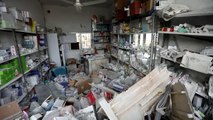 Syrian hospital damaged by strikes in Idlib province