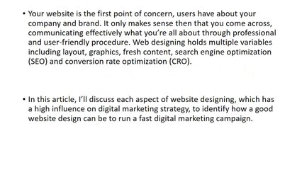 Role of Website Designing in Digital Marketing By MestroSoft.Pk