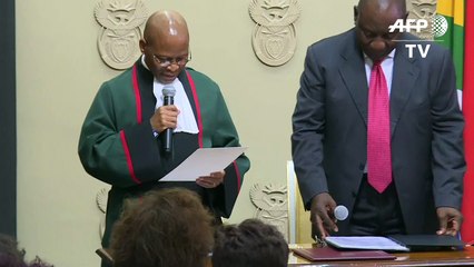Ramaphosa presta juramento