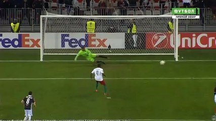 Fernandes (Penalty)Goal HD - Nice	2-1	Lokomotiv Moscow 15.02.2018