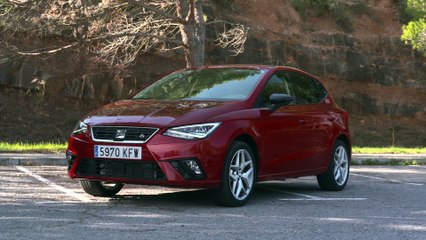 The new SEAT Ibiza FR TGI Design in Desire Red
