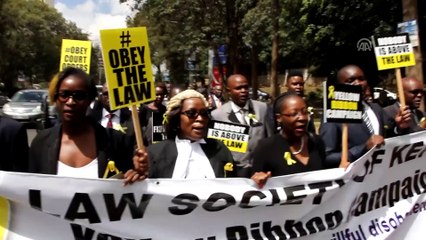 Kenya'da avukatlar devletin yasaları ihlalini protesto etti - NAİROBİ