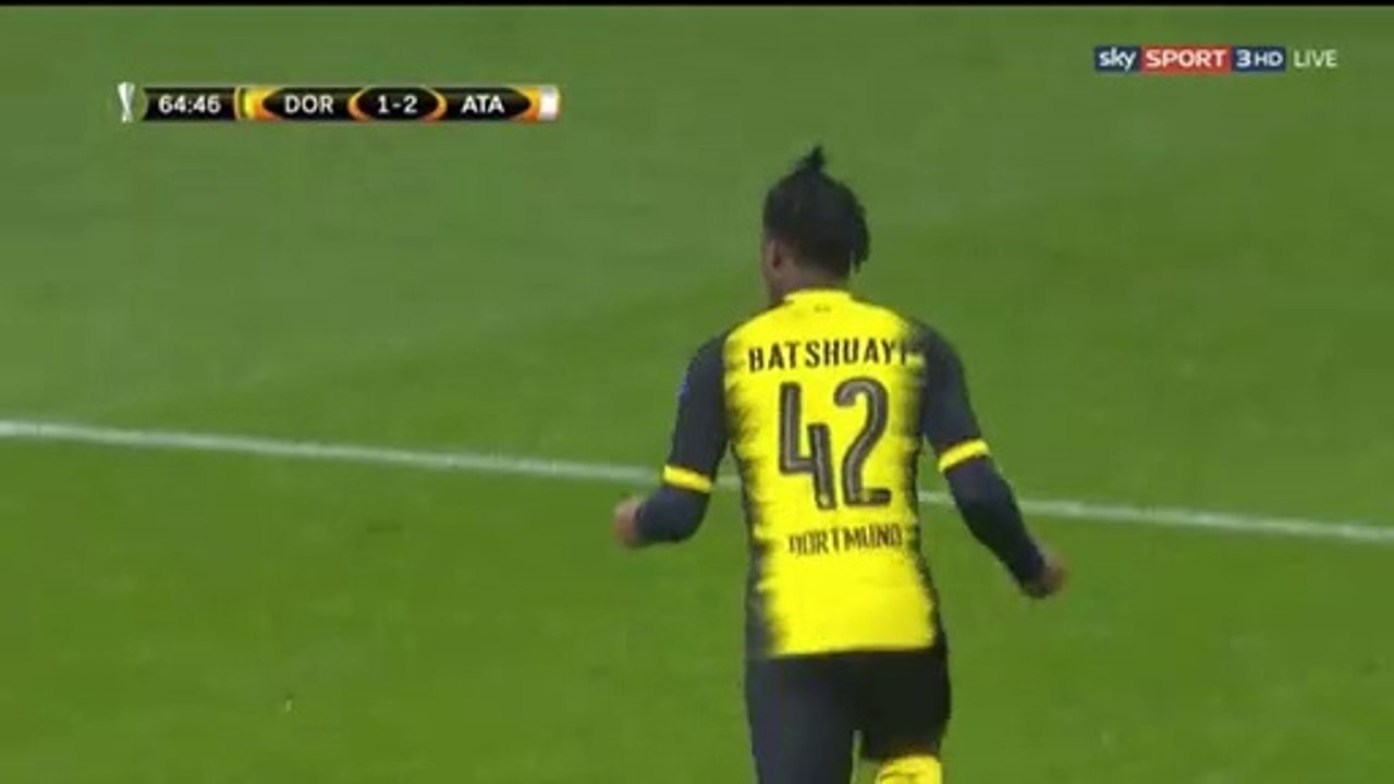 Michy Batshuayi Super Goal HD - Dortmund 2-2 Atalanta 15.02.2018