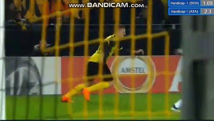 Michy Batshuayi Goal HD - Borussia Dortmund 3-2 Atalanta 15.02.2018