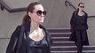 Angelina Jolie wears head-to-toe black in Los Angeles as divorce from Brad Pitt still not finalized after filing 17 MONTHS ago.