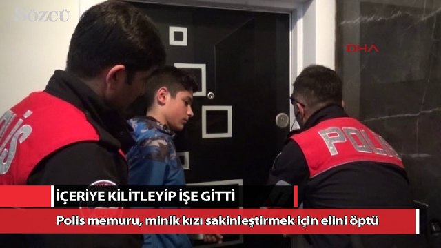 Ailesinin içeriye kilitleyip işe gittiği 5 yaşındaki Iraklı kızı polis kurtardı