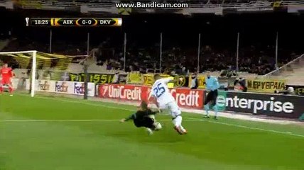 Tsygankov  Goal  HD   AEK Athens FC 0 - 1	 Dyn. Kiev  15-02-2018
