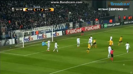 Saul Niguez Goal-HD FC Koebenhavn (1:1) Atletiko Madrid (15.02.2018)