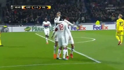 Nabil Fekir  Goal HD - Lyon	2-0	Villarreal 15.02.2018