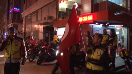 Motosikletçilerden 'Zeytin Dalı' Operasyonuna Destek Korteji