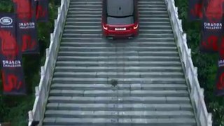 Watch this hybrid Range Rover climb 999 steps at a 45-degree angle on a mountain in China.