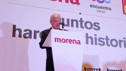 AMLO presenta a Tatiana Clouthier como coordinadora de la campana y a Alfonso Romo