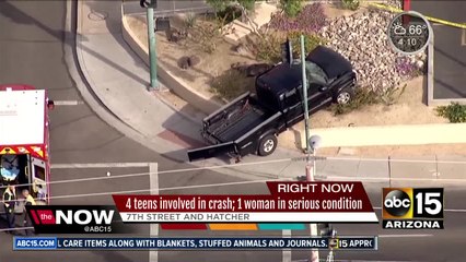 FD: 5 people injured, including teens, in North Phoenix crash