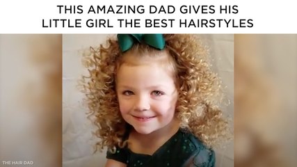 This Single Father Gives His Daughter the Most Amazing Hairstyles
