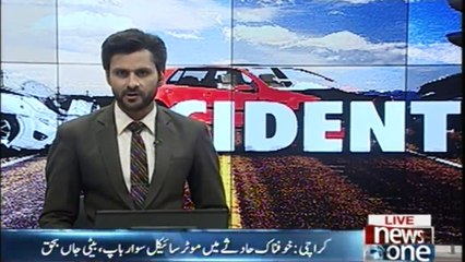 Truck crushes man, daughter to death in Karachi