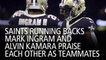 Saints Running Backs Mark Ingram And Alvin Kamara Praise Each Other As Teammates