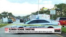 Trump blames mental illness of Florida school shooter over calls for stricter gun control