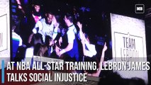At NBA All-Star training, LeBron James talks social injustice