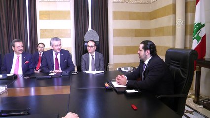 TOBB Başkanı Hisarcıklıoğlu, Lübnan'da Başbakan Hariri tarafından kabul edildi - BEYRUT