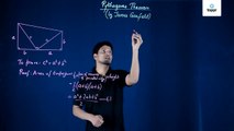 Class 10 Maths-  Pythagoras theorem (James Garfield) - Triangles (CBSE-NCERT)