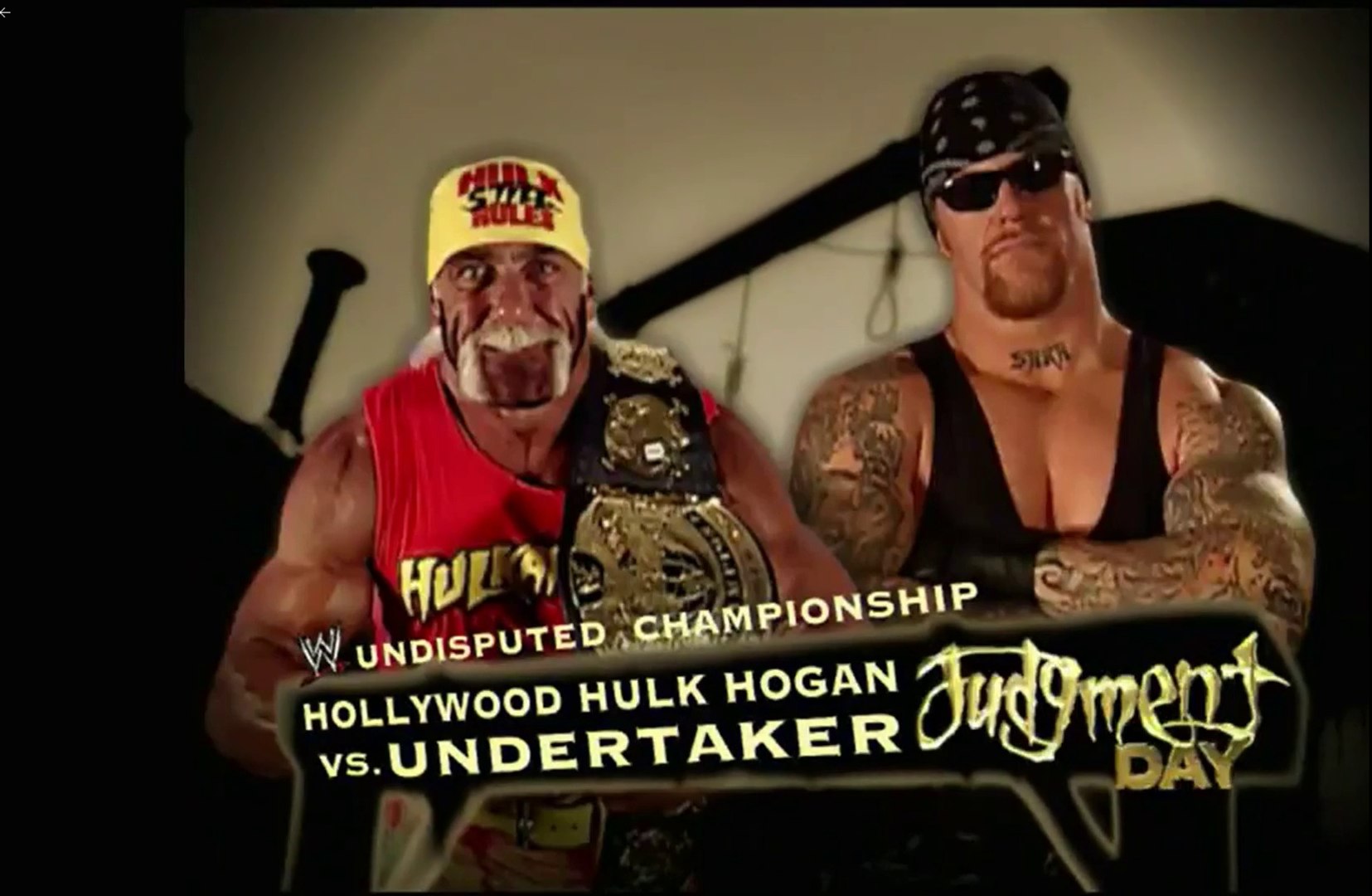 Wwe Judgement Day 2002 - Hollywood Hulk Hogan(c) Vs Undertaker - Undisputed  Championship - Official Promo - video Dailymotion