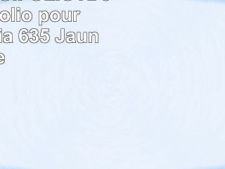 TedRose ETUIFOLIOTD635J Etui folio pour Nokia Lumia 635 Jaune