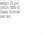 Cadorabo  Housse Gel silicone design X pour Nokia LUMIA 630  Etui Coque Case Cover