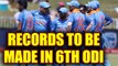India vs South Africa 6th ODI : MS Dhoni and Kuldeep Yadav slated to break records | Oneindia News