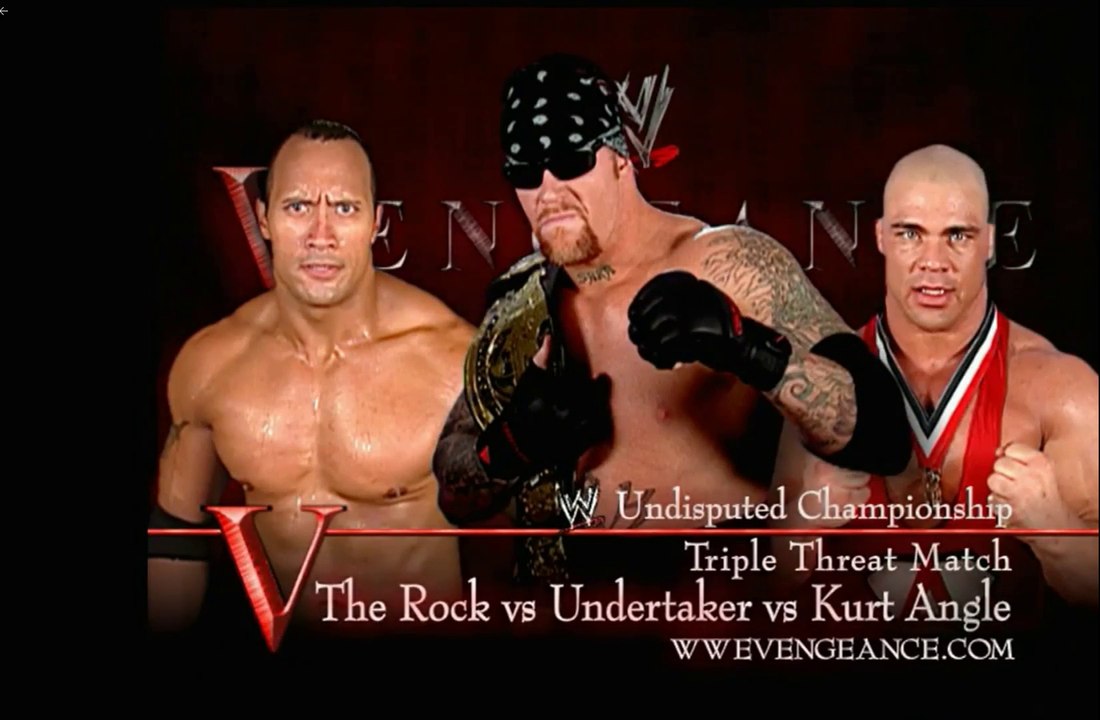 Wwe Vengence 2002 - Undertaker(c) Vs The Rock Vs Kurt Angle - Undisputed Championship - Official Promo - 720p