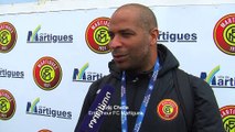 Eric Chelle l'entraîneur du FC Martigues avec le derby de l'Etang