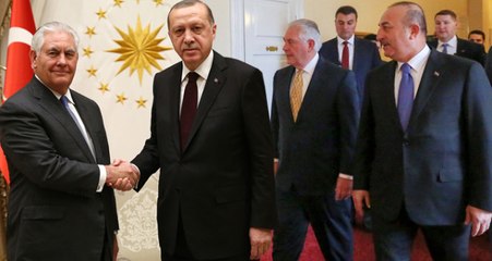 3 Saat 15 Dakika Süren Erdoğan-Tillerson Zirvesinde Tercümanlığı Bakan Çavuşoğlu Yaptı
