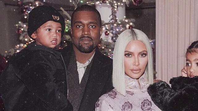 Happy holidays from the Kardashian-Wests! Kim posts sweet family snap as she reveals her excitement ahead of welcoming new baby girl via surrogate.