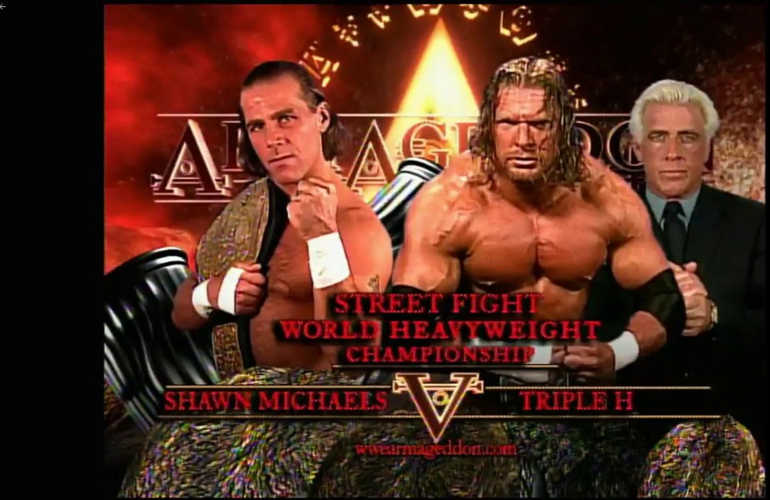 Wwe Armaggedon 2002 - Shawn Michaels(c) Vs Tiple H - 2 Out Of 3 Falls - World Heavyweight Championship - Official Promo - 720p