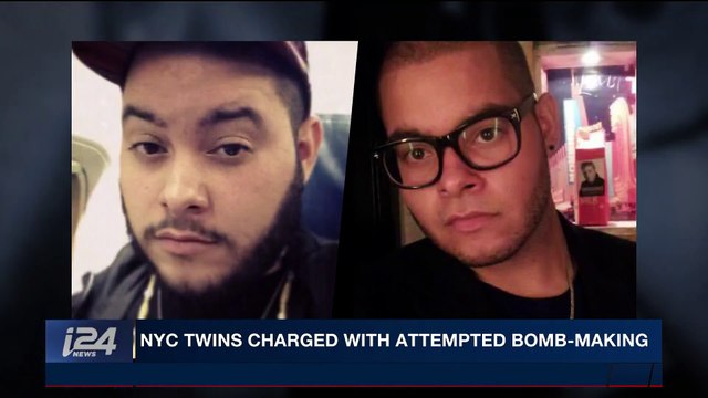 i24NEWS DESK | NYC twins charged with attempted bomb-making | Friday, February 16th 2018