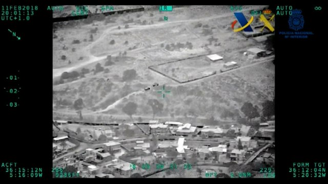 Acción policial incauta 2.500 kg de hachís en Santa Margarita, La Línea de la Concepción, Cádiz