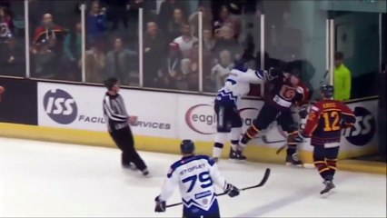 Un hockeyeur suspendu 20 matchs pour avoir mis une belle manchette à un supporter