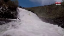 États-Unis : Un kayak se coupe en deux dans une chute d’eau (Vidéo)