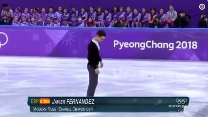 El ejercicio de Javier Fernández en el programa corto de los Juegos Olímpicos de PyeongChang