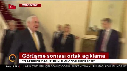 Görüşme sonrası ortak açıklama
